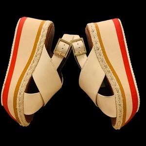 Enzo Angiolini Platform Wedge Sandals, Size 7